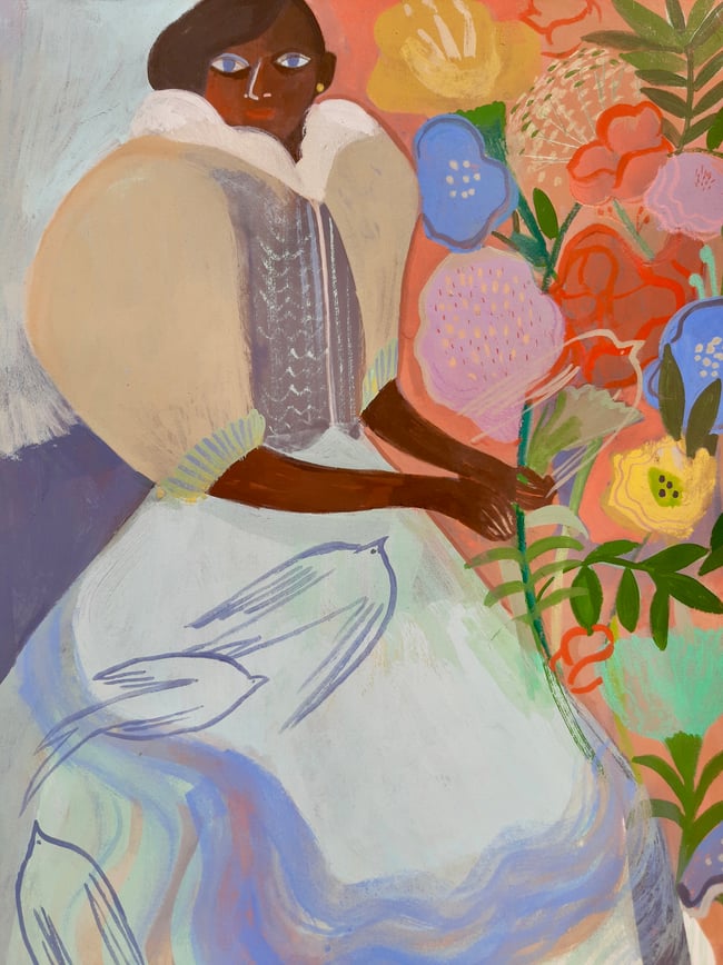 SALE Skylarks ~ Original painting