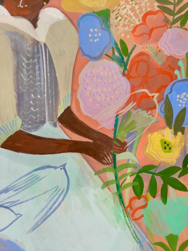 SALE Skylarks ~ Original painting