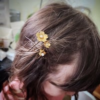 Image 6 of Labradorite and Flower Hairpins