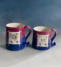 Image 2 of Bisexual Pride Cat Mug - 14oz