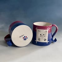 Image 1 of Bisexual Pride Cat Mug - 14oz