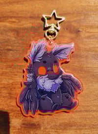Image 1 of  Glow in the Dark Mothman Keychain