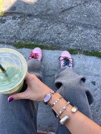 Image 4 of purple button watch