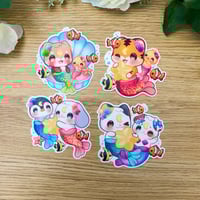 Image 1 of Mermaid Friends Sticker
