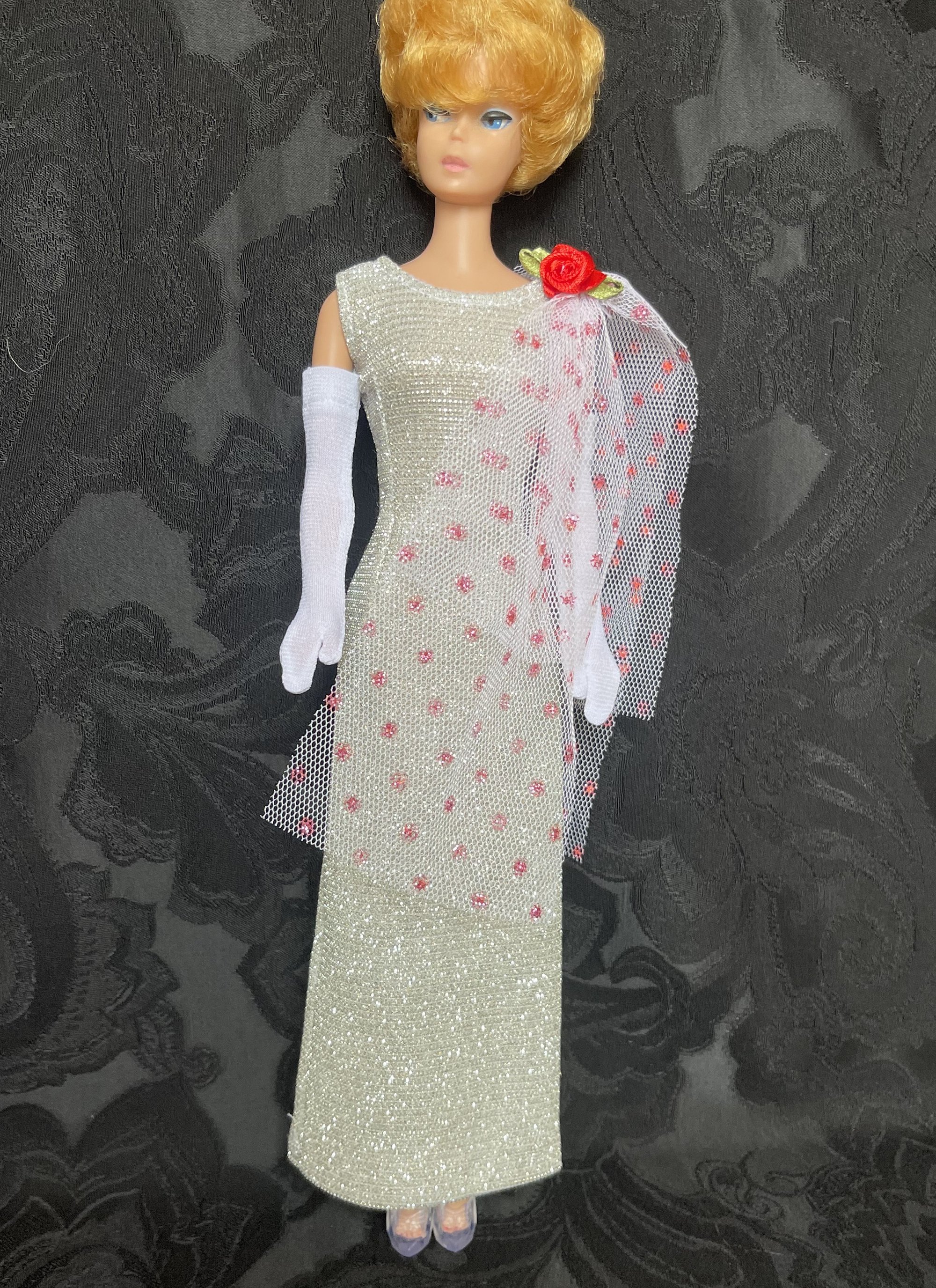 barbie classic cocktail dress Cocktail Dress Silkstone Barbie in a beautiful dress by Bogue's Vogues with @envypumps heels and lovely diamond earrings by @annmedvid. . #fashiondollphotography #barbie #silkstonebarbie #gardenstyle #fashion