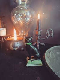 Image 1 of Black Staffordshire cat