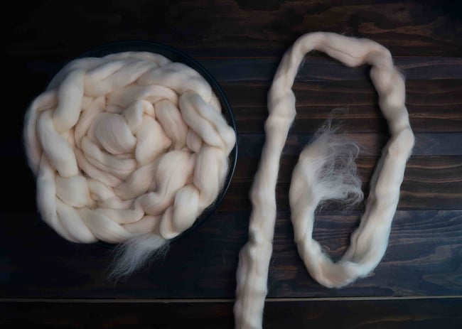 combed top for spinning Saturn Wool - Pink, Brown, Orange - Top colorwork and weaving done with Corriedale wont slip around or become loose. Undyed Merino Wool Combed Top