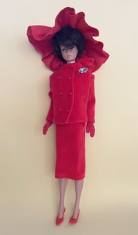 Image 1 of Barbie in Red - Red Suit, Red Hat, Red Gloves, Red Shoes