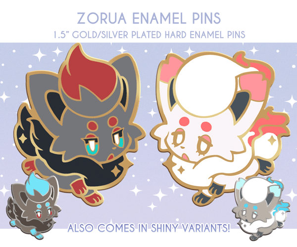 Image of Zorua Enamel Pins