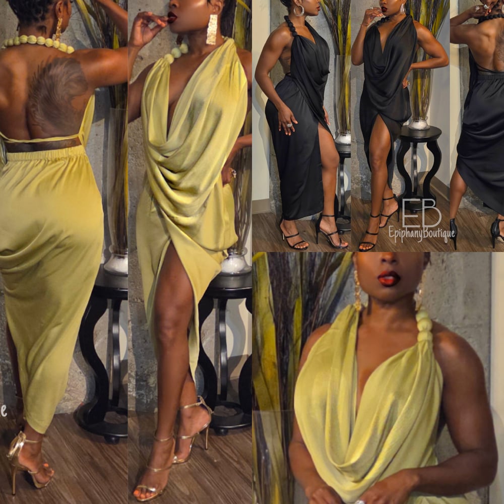 Image of The Gloria Drape Dress 