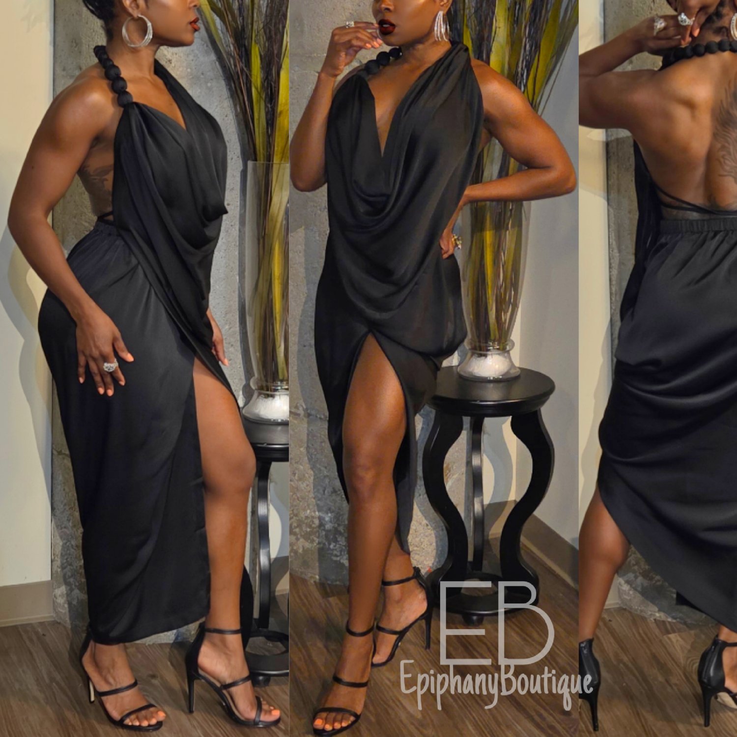 Image of The Gloria Drape Dress 