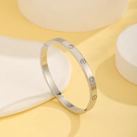Image 2 of 18K Gold Plated Screw & Stone Bracket 