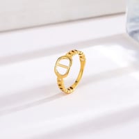 Image 1 of 18K Gold Plated Titanium Ring