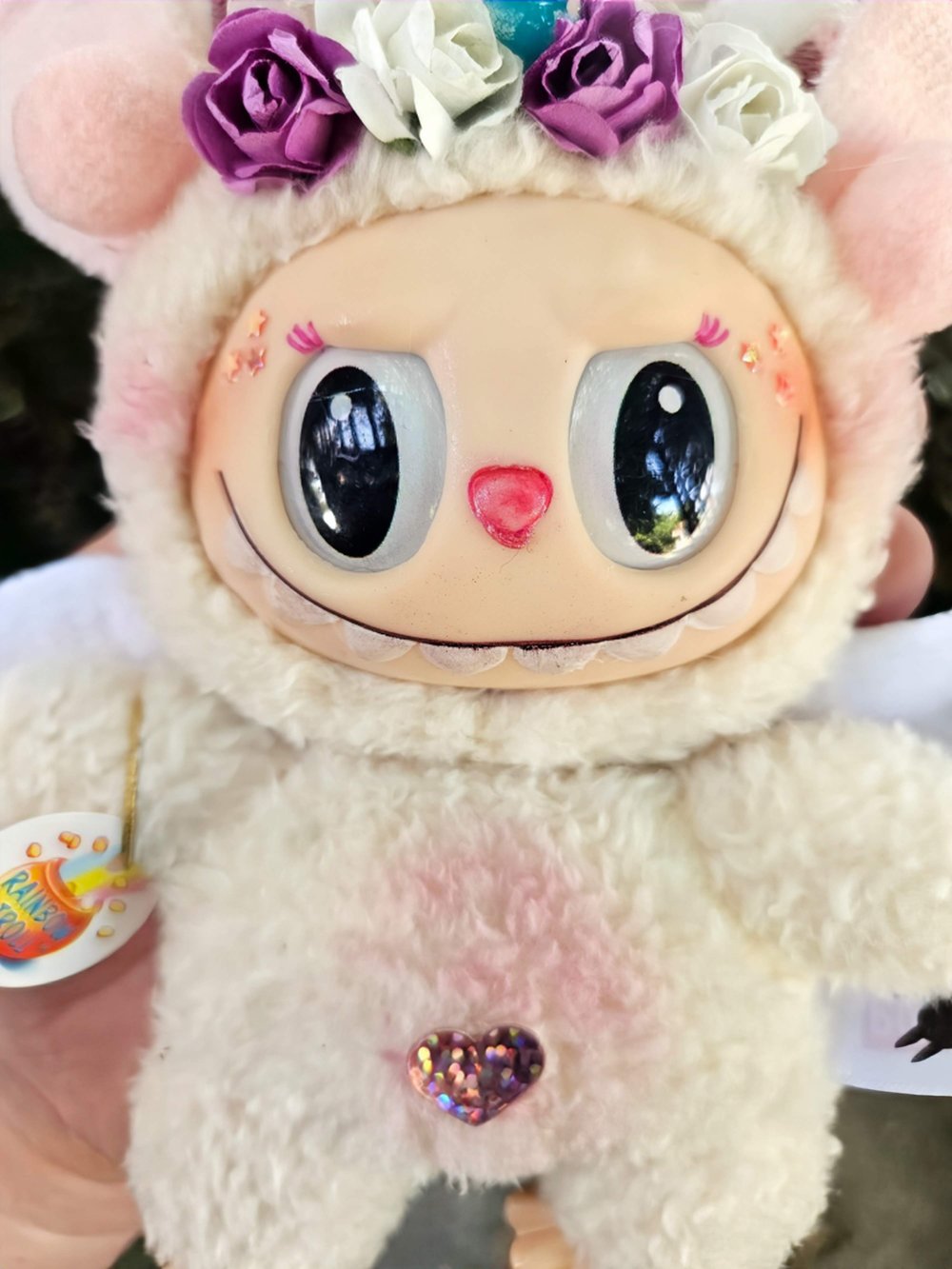 Rose Quartz Crystal Lafufu 8"