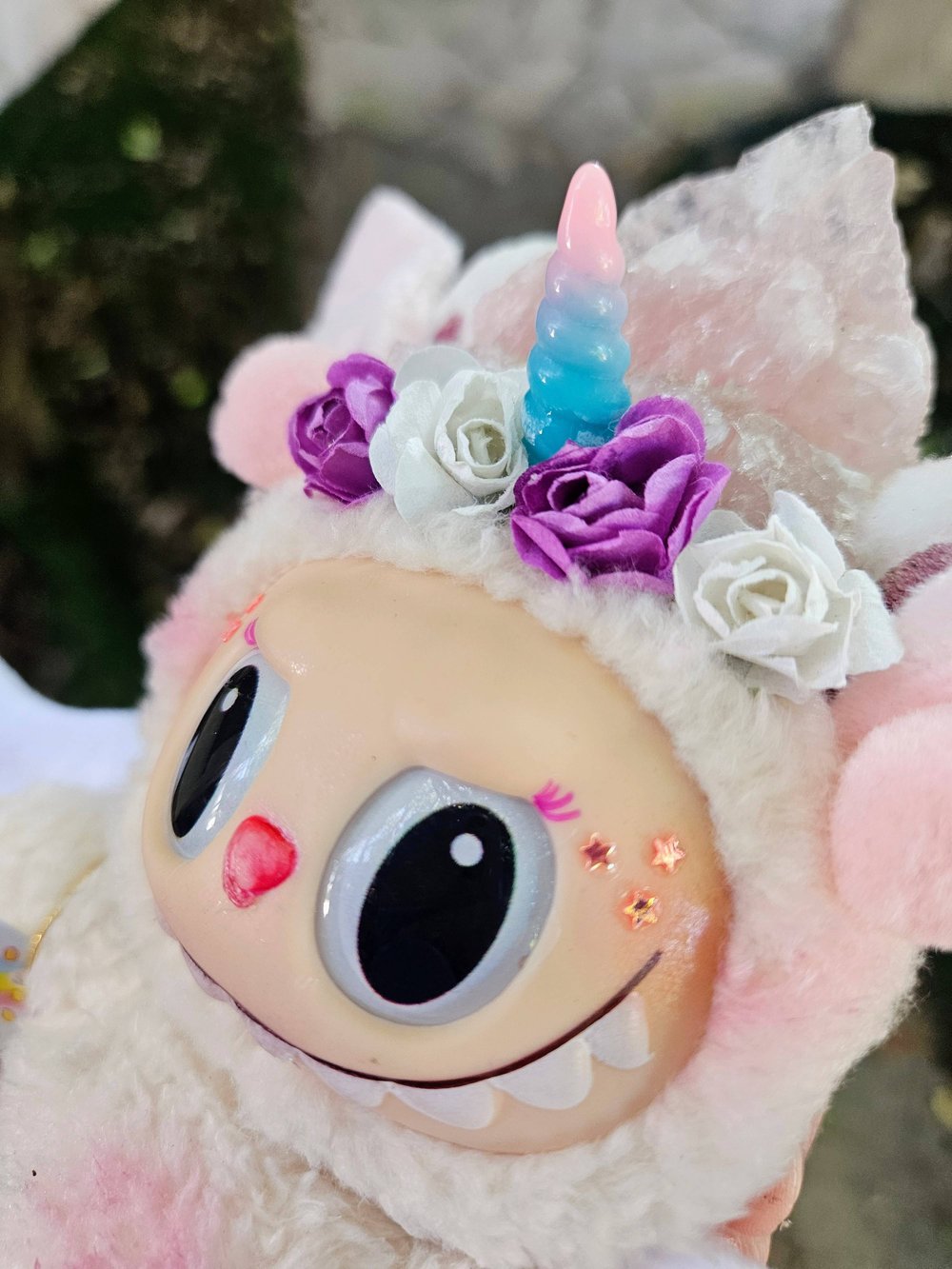 Rose Quartz Crystal Lafufu 8"