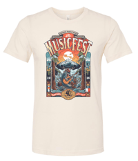 Image 1 of PRE-ORDER - The MusicFest at Steamboat 40th Anniversary Festival Tee - Natural