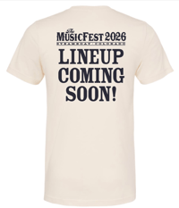 Image 2 of PRE-ORDER - The MusicFest at Steamboat 40th Anniversary Festival Tee - Natural