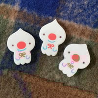 Image 1 of Handmade Clay Ghost Pin