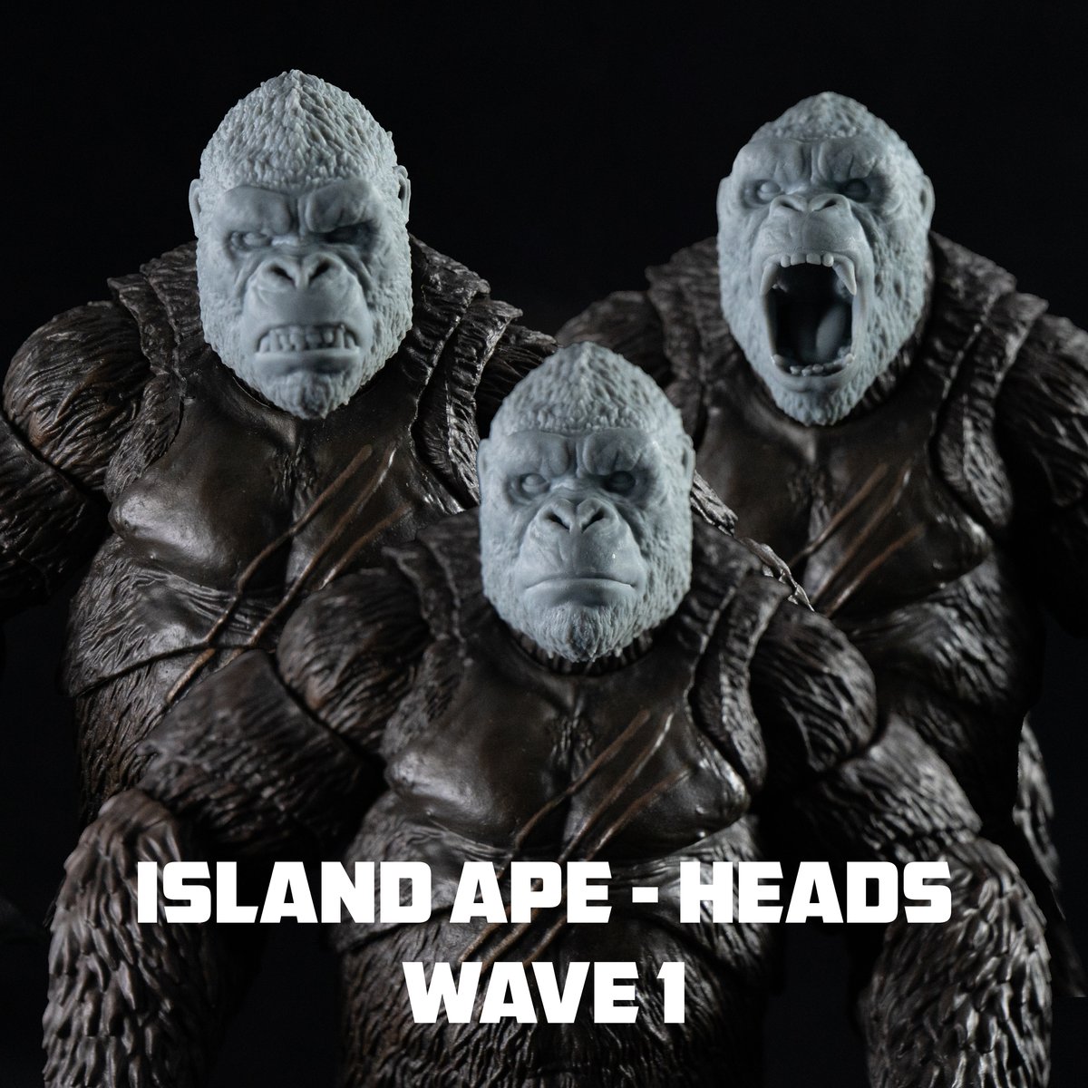 Island Ape Heads (Wave 1) Kujira Designs