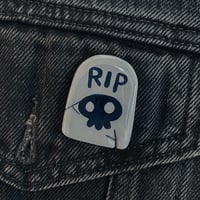 Image 1 of Handmade Clay Gravestone Pin