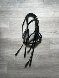 Image 5 of NWOT Vespucci Bridle Double Bridle W/ Reins - Horse Size