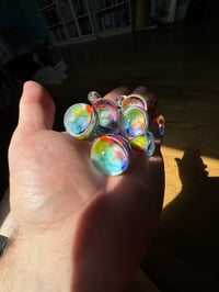 Image 2 of Opal gazer rainbow mushroom pendy