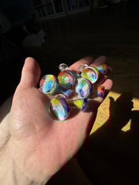 Image 3 of Opal gazer rainbow mushroom pendy