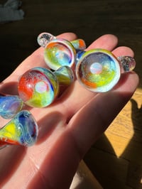 Image 5 of Opal gazer rainbow mushroom pendy