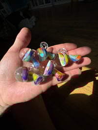 Image 7 of Opal gazer rainbow mushroom pendy
