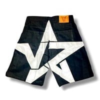 Image 2 of Star Denim Shorts - Black