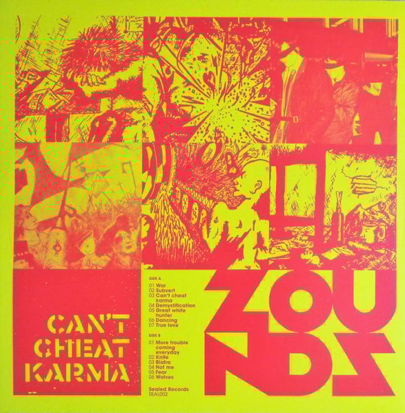 Image of Zounds - "Can't Cheat Karma" Lp