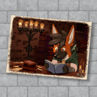 Studying Stryker (Print, 5" x 7")