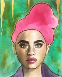 Thea Watercolor Portrait (9x12") Original