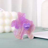Image 5 of Sphinx – 2'' Purple Pearl Acrylic Pin with Purple Heart Clutch