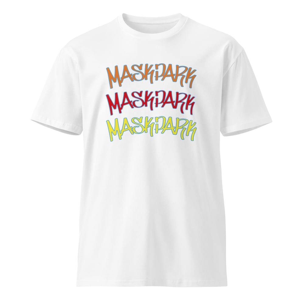 "MaskPark" Trio Tee In White (Shipping Included in Price)