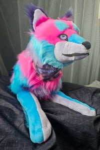 Image 3 of "Dire" Wolf Plush (Handmade)