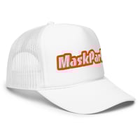 Image 2 of "MaskPark" Trucker Hat in White (Shipping Included in Price)