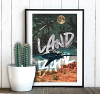 Image 2 of LAND BACK 12" x 18" poster