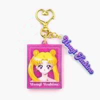 Image 2 of Preorder - Sailor Moon Store Original Usagi Birthday Glitter Acrylic Keychain