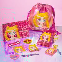 Image 3 of Preorder - Sailor Moon Store Original Usagi Birthday Glitter Acrylic Keychain
