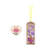 Image 1 of Preorder - Sailor Moon Store Original Clip & Bookmark Crisis Moon Set