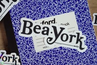Image 3 of Black Bea York Logo Sticker