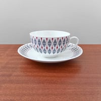 Image 1 of Gustavsberg Prisma Tea Cup with Saucer