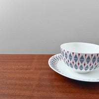 Image 2 of Gustavsberg Prisma Tea Cup with Saucer