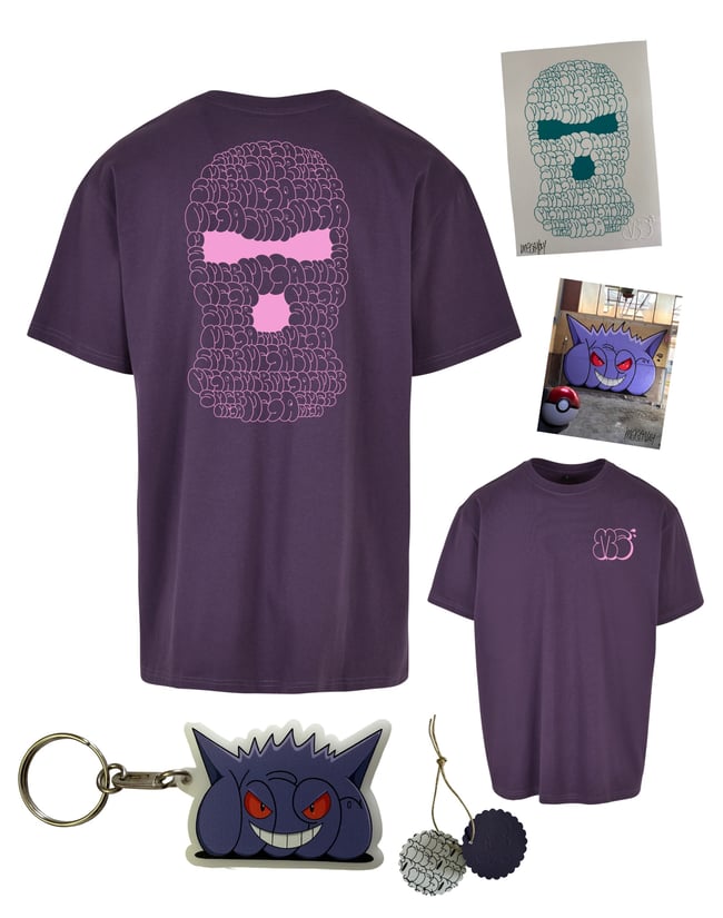 Shirt pack Balaclava 2025 inkl. Gengar Key ring overzise (premium quality)