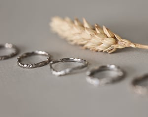 Image of SAMPLE SALE:  Floral carved rings