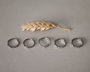 Image of SAMPLE SALE:  Floral carved rings