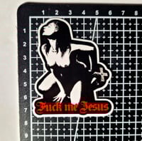 Image 2 of PREMIUM Marduk Fuck Me Jesus Glossy Finish LAMINATED Sticker