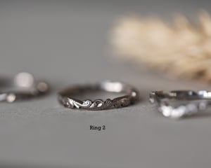 Image of SAMPLE SALE:  Floral carved rings