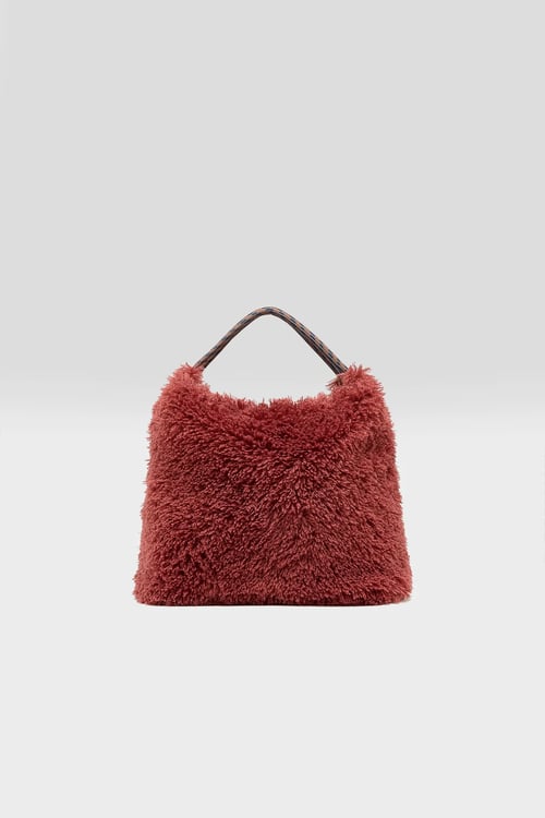 Image of 5-Bolso Hela pelo burdeos reversible